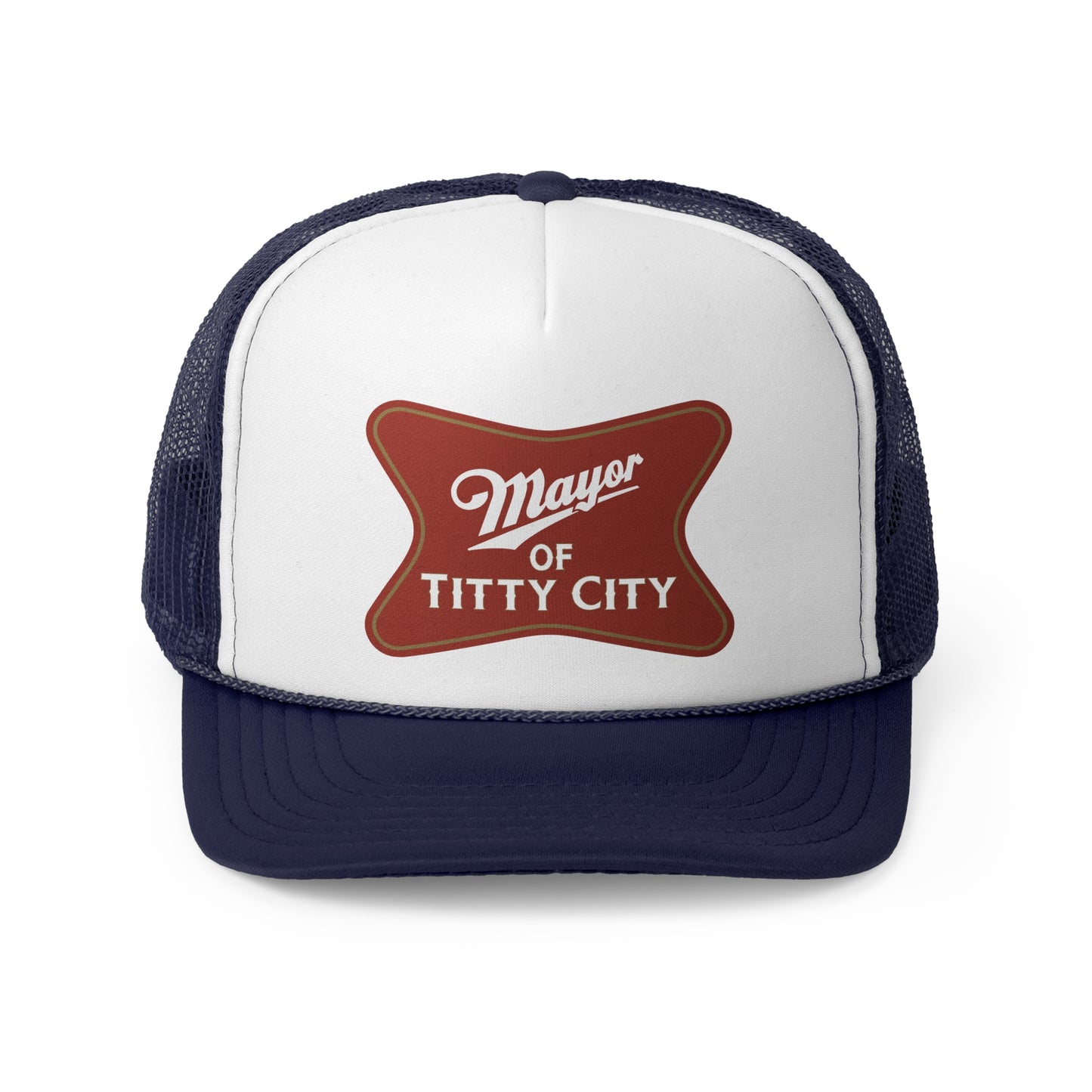 Mayor Of Titty City Funny Trucker Cap