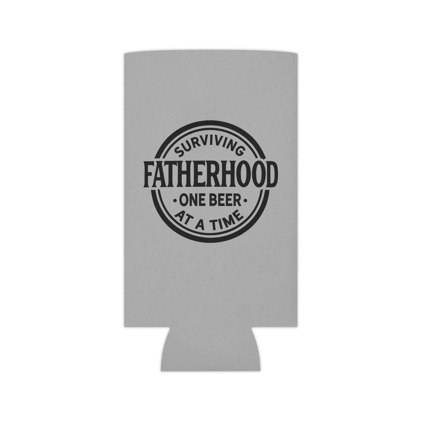 Surviving Fatherhood One Beer At A Time Drinking Can Cooler - Fun & Quirky Drink Insulator for Parties & Celebrations