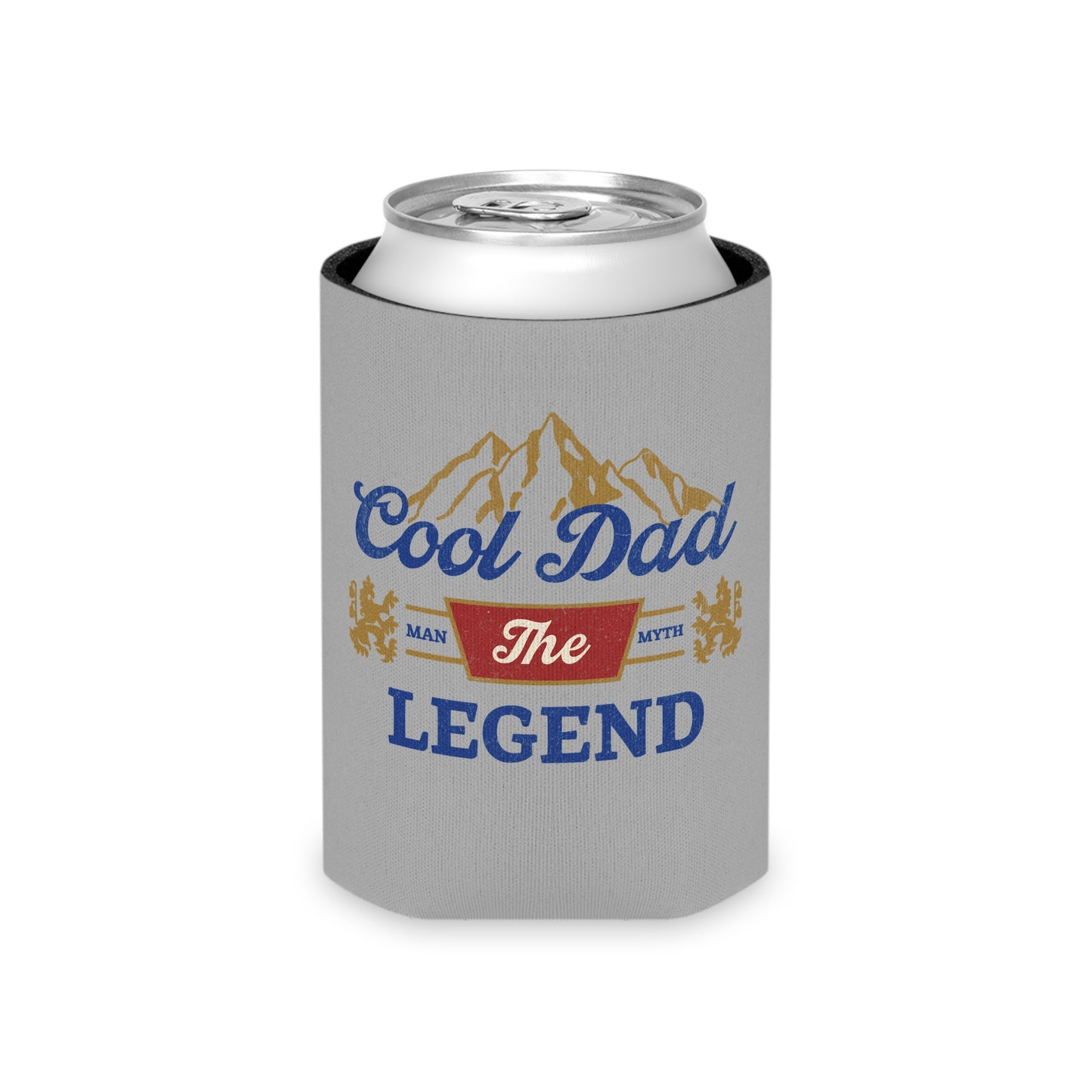 Cool Dad The Legend Drinking Can Cooler - Fun & Quirky Drink Insulator for Parties & Celebrations