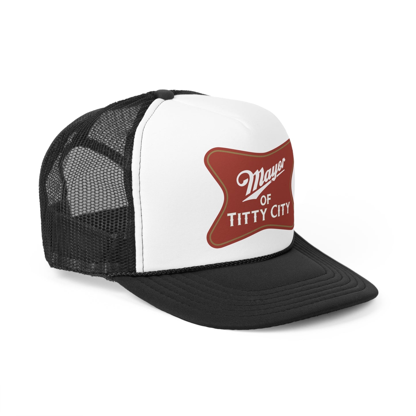 Mayor Of Titty City Funny Trucker Cap