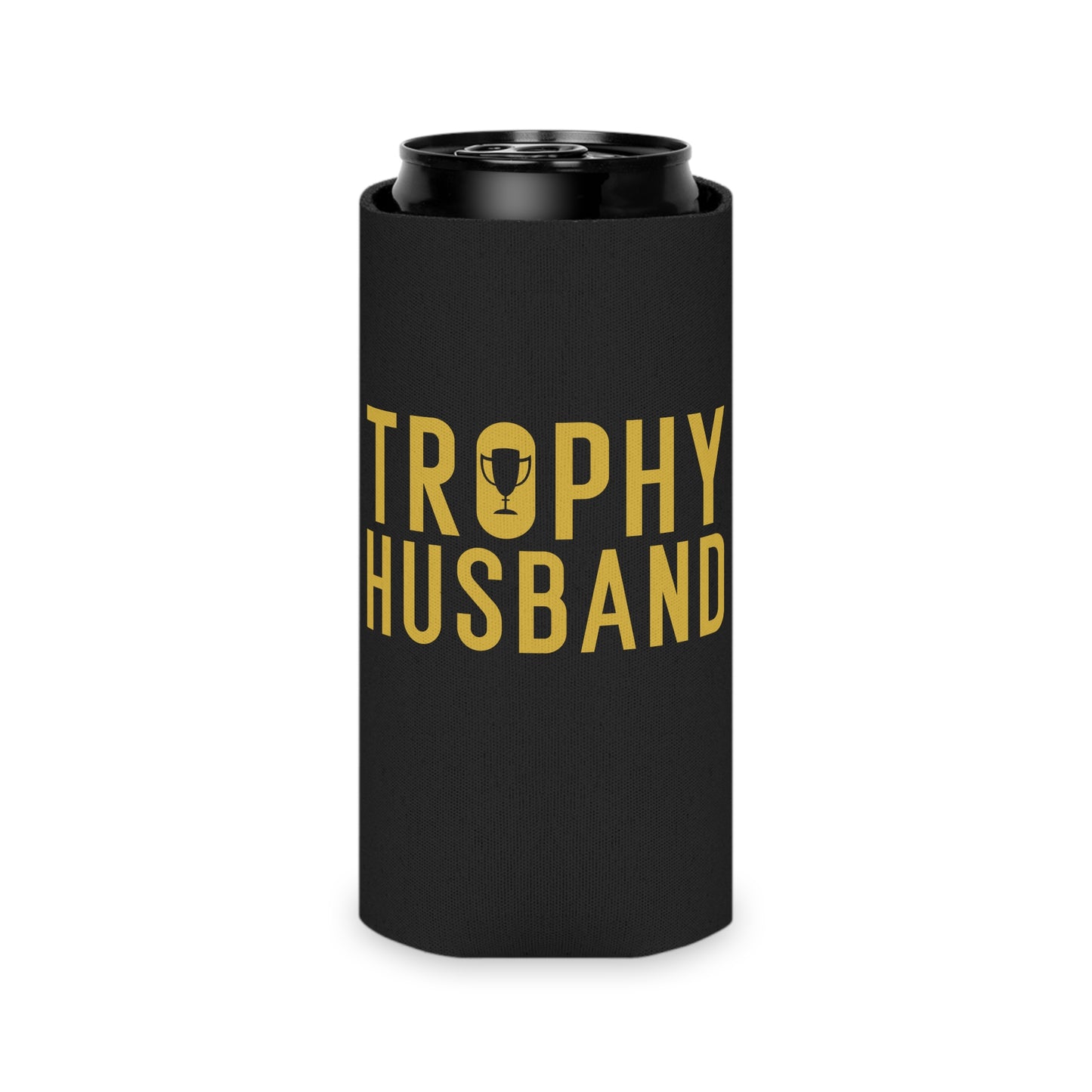 Trophy Husband Drinking Can Cooler - Fun & Quirky Drink Insulator for Parties & Celebrations