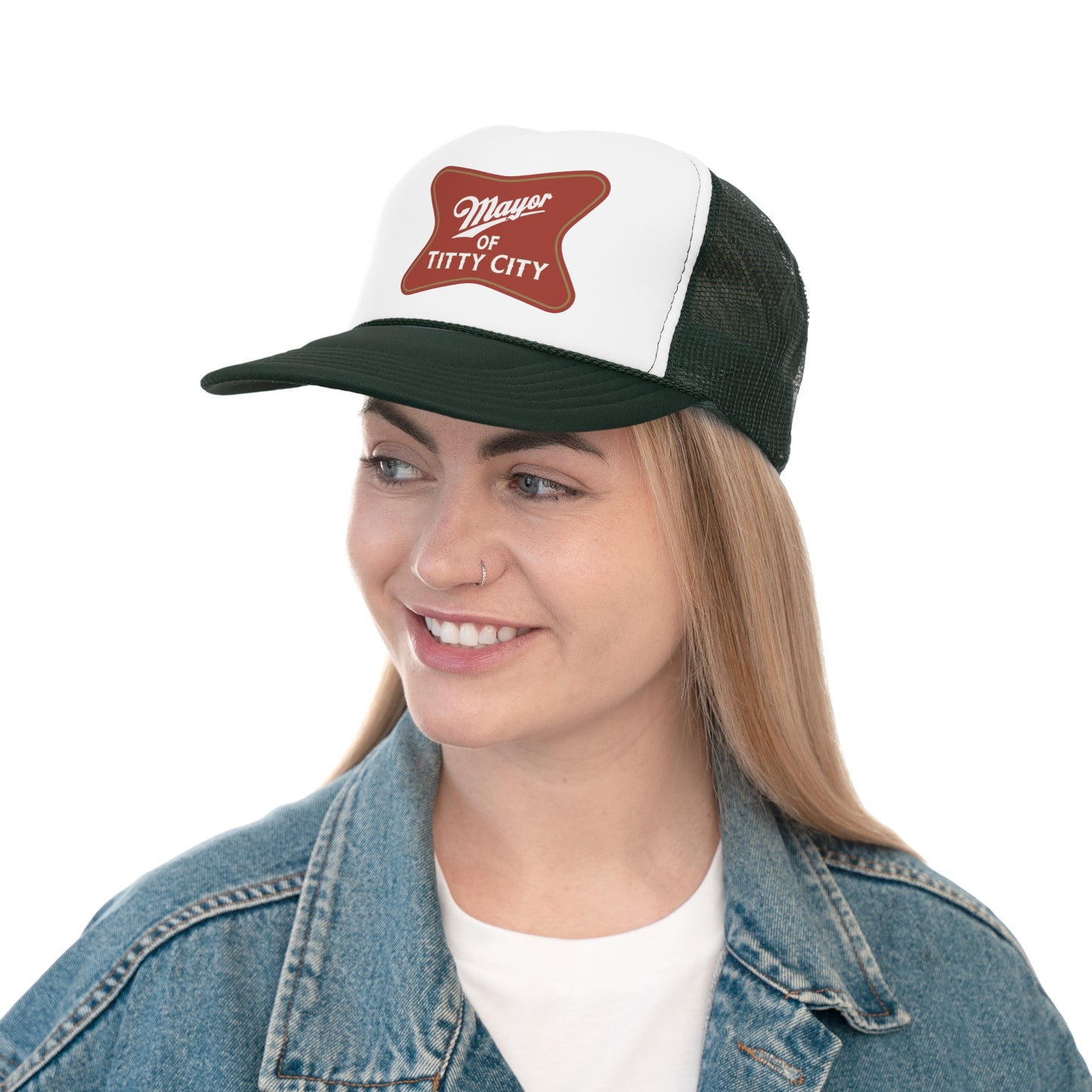 Mayor Of Titty City Funny Trucker Cap