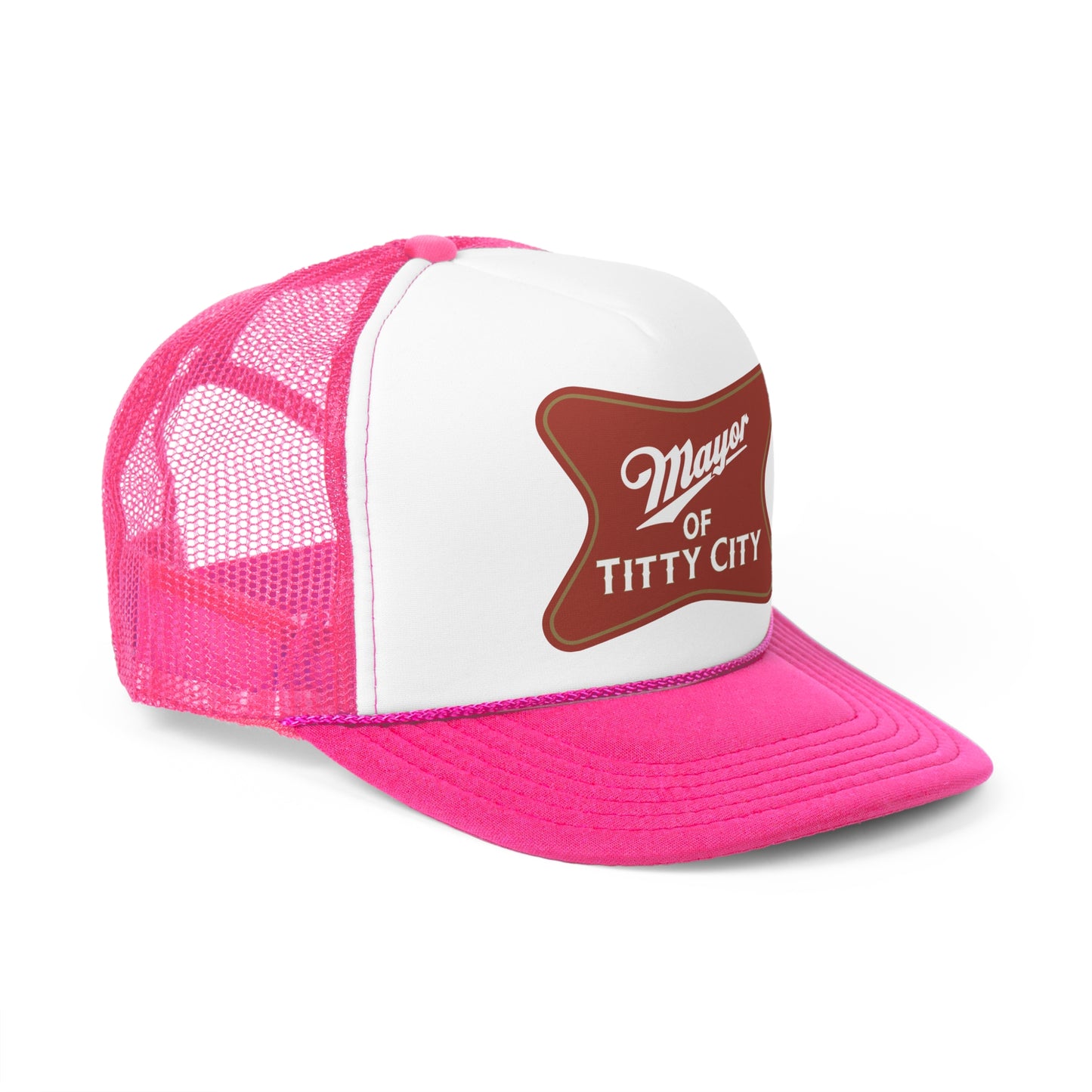 Mayor Of Titty City Funny Trucker Cap