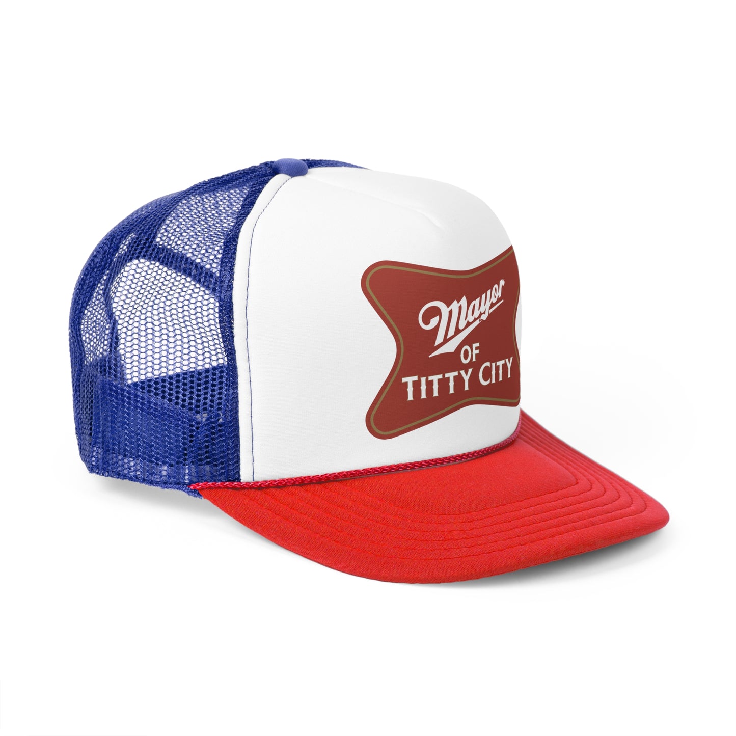 Mayor Of Titty City Funny Trucker Cap