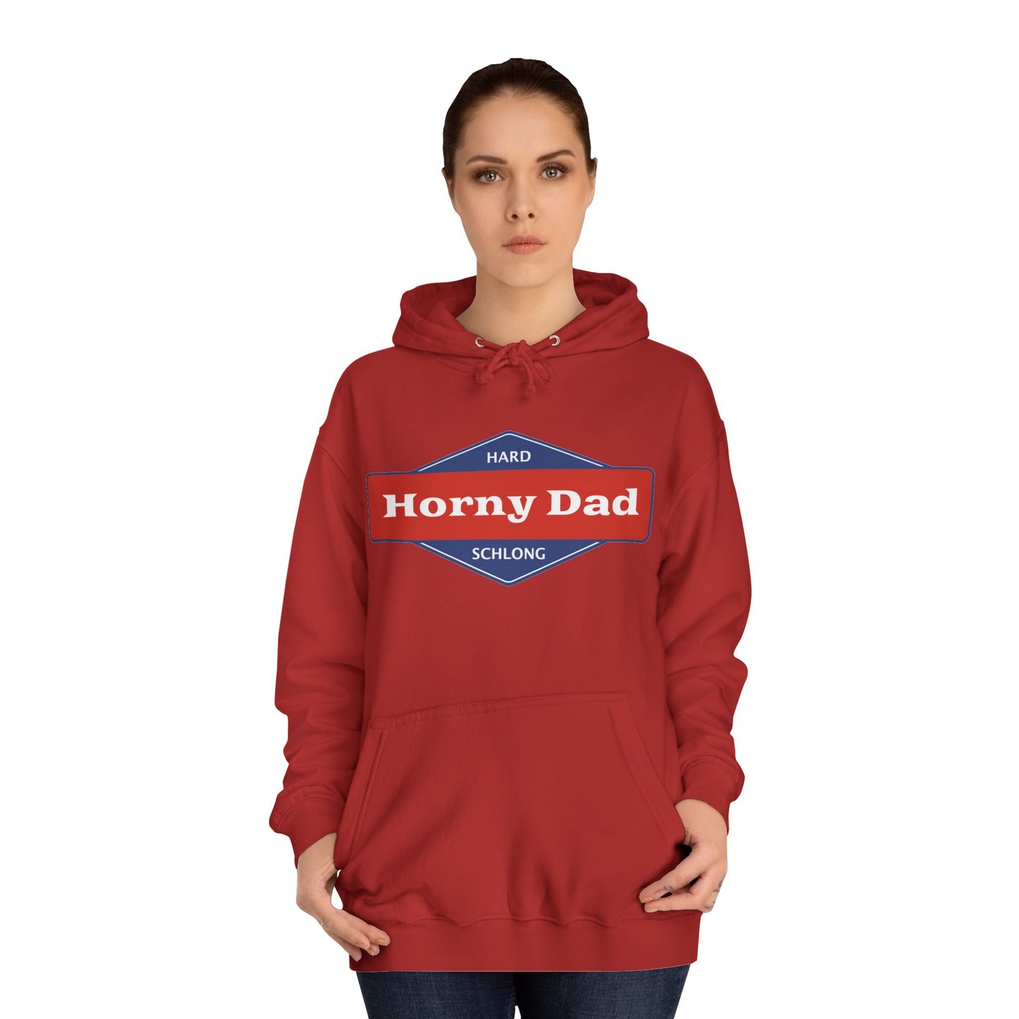 Horny Dad Hard Hoodie Hooded Sweatshirt Unisex College Hoodie Hooded Sweatshirt