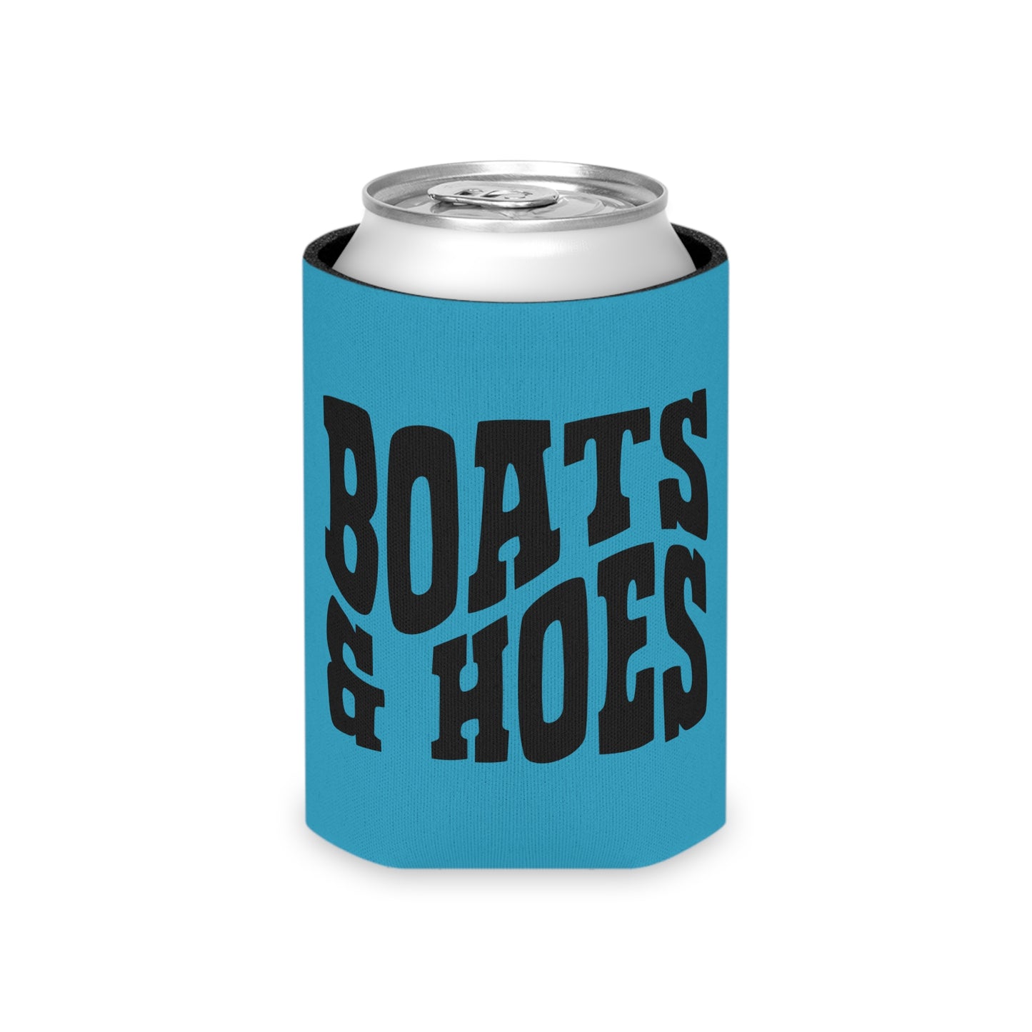 Boats & Hoes Drinking Can Cooler - Fun & Quirky Drink Insulator for Parties & Celebrations