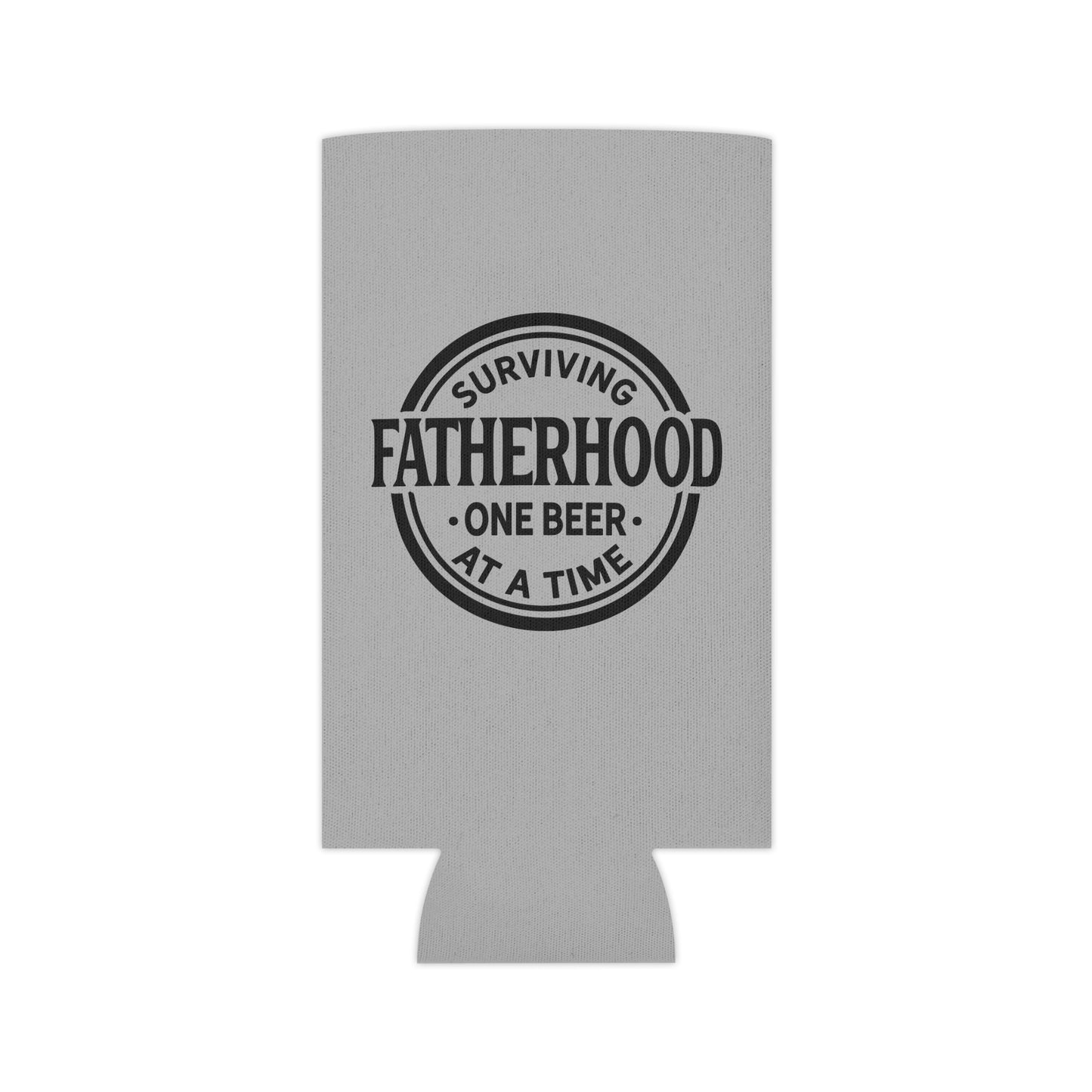 Surviving Fatherhood One Beer At A Time Drinking Can Cooler - Fun & Quirky Drink Insulator for Parties & Celebrations