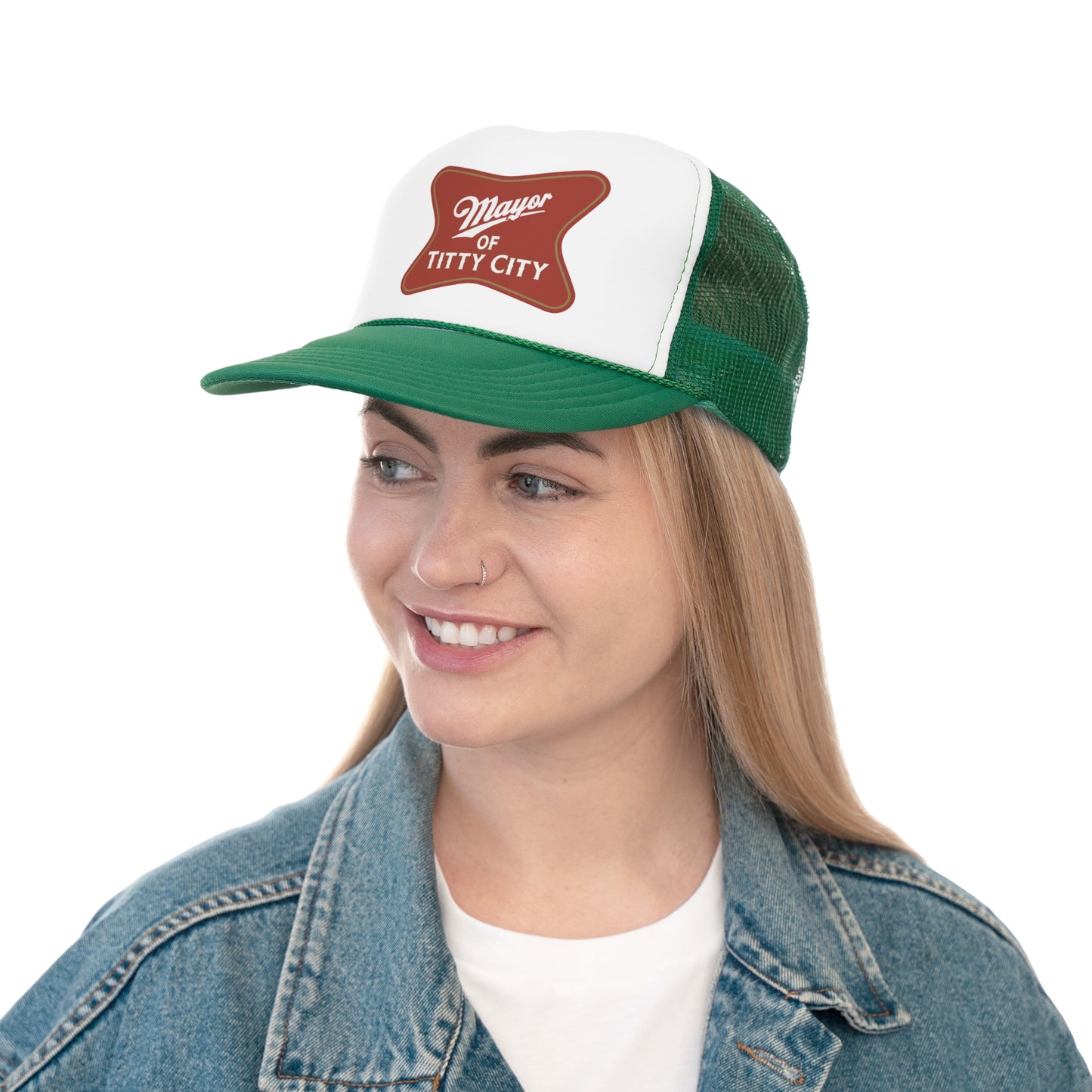 Mayor Of Titty City Funny Trucker Cap