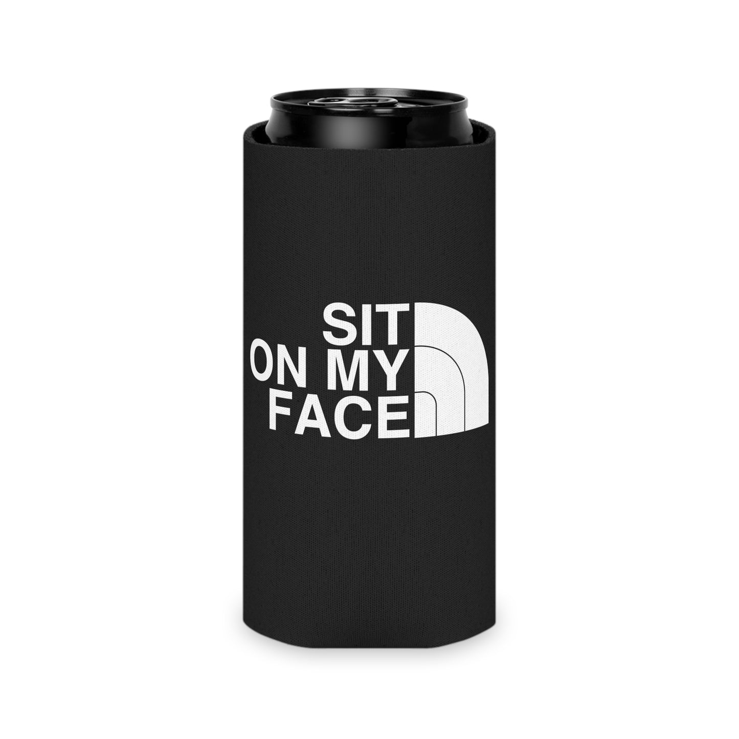 Sit On My Face Drinking Can Cooler - Fun & Quirky Drink Insulator for Parties & Celebrations