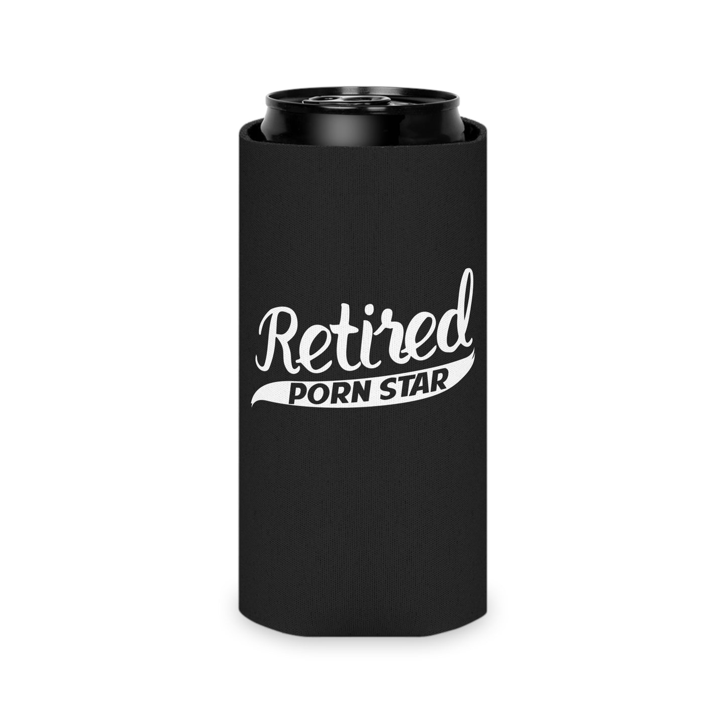 Retired PornStar Funny Beer Can Cooler Holder Sleeve