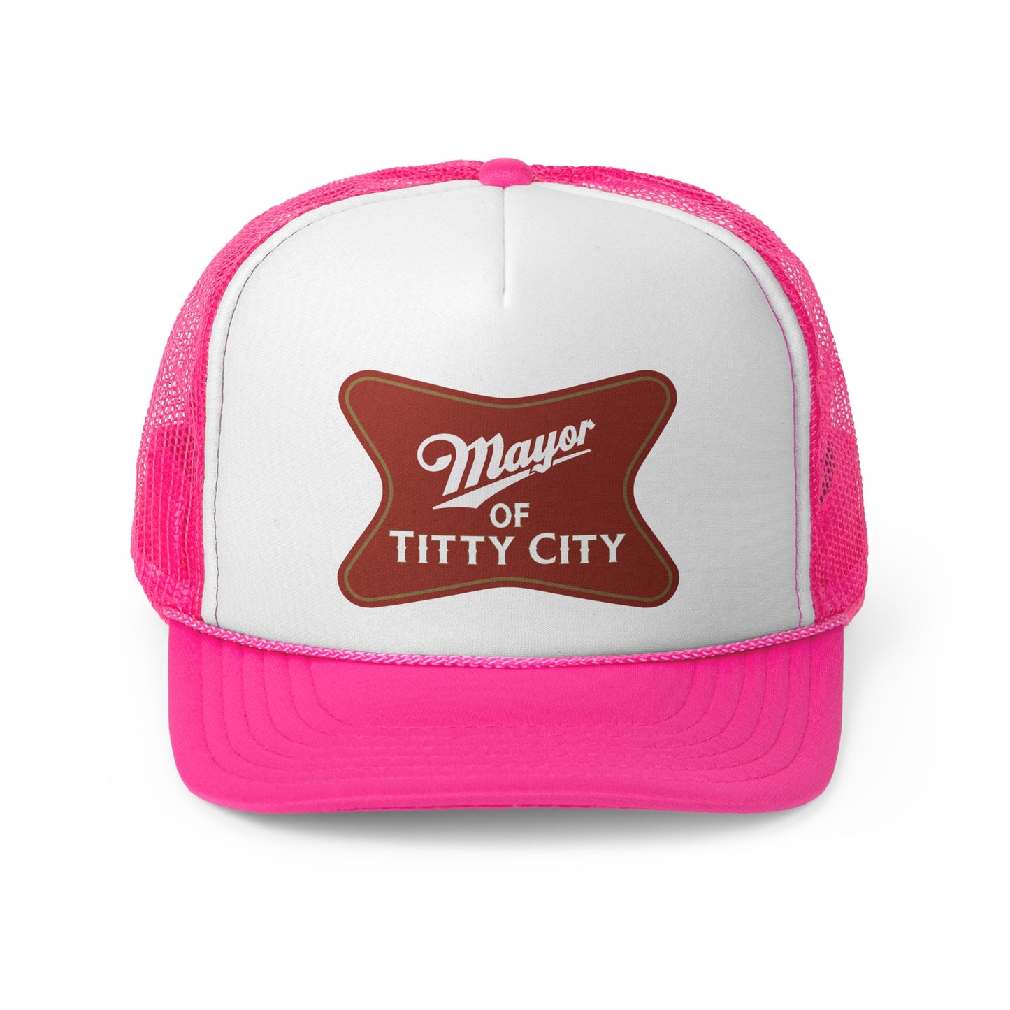 Mayor Of Titty City Funny Trucker Cap