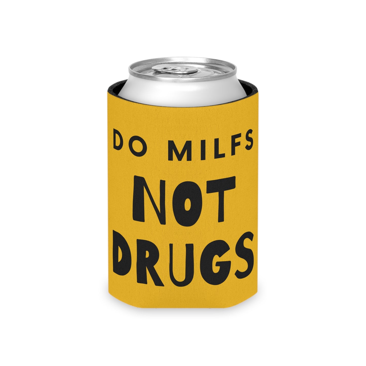DO MILFS NOT DRUGS Drinking Can Cooler - Fun & Quirky Drink Insulator for Parties & Celebrations