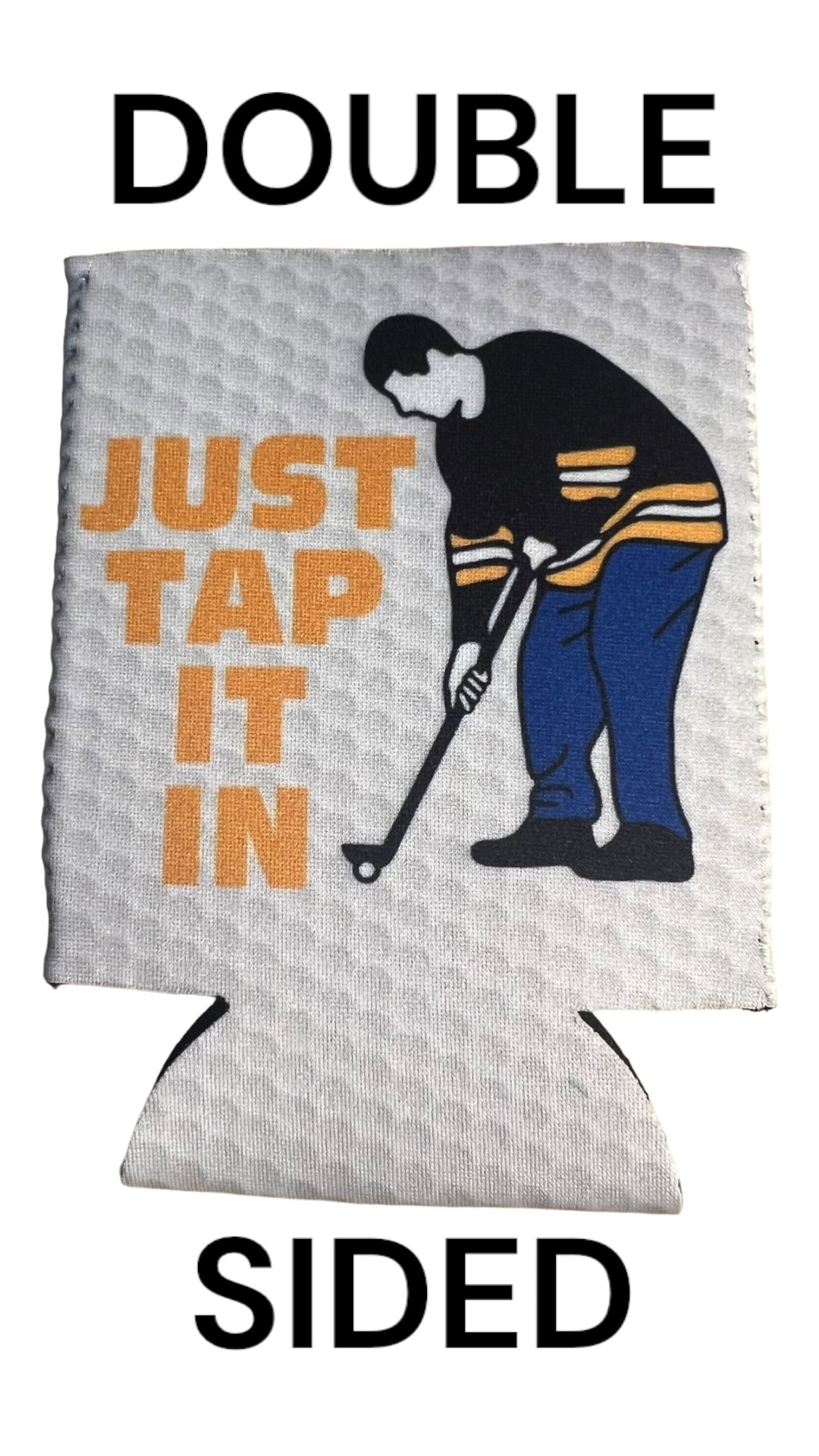 Just Tap It In Beer Golf Can Cooler Holder Sleeve