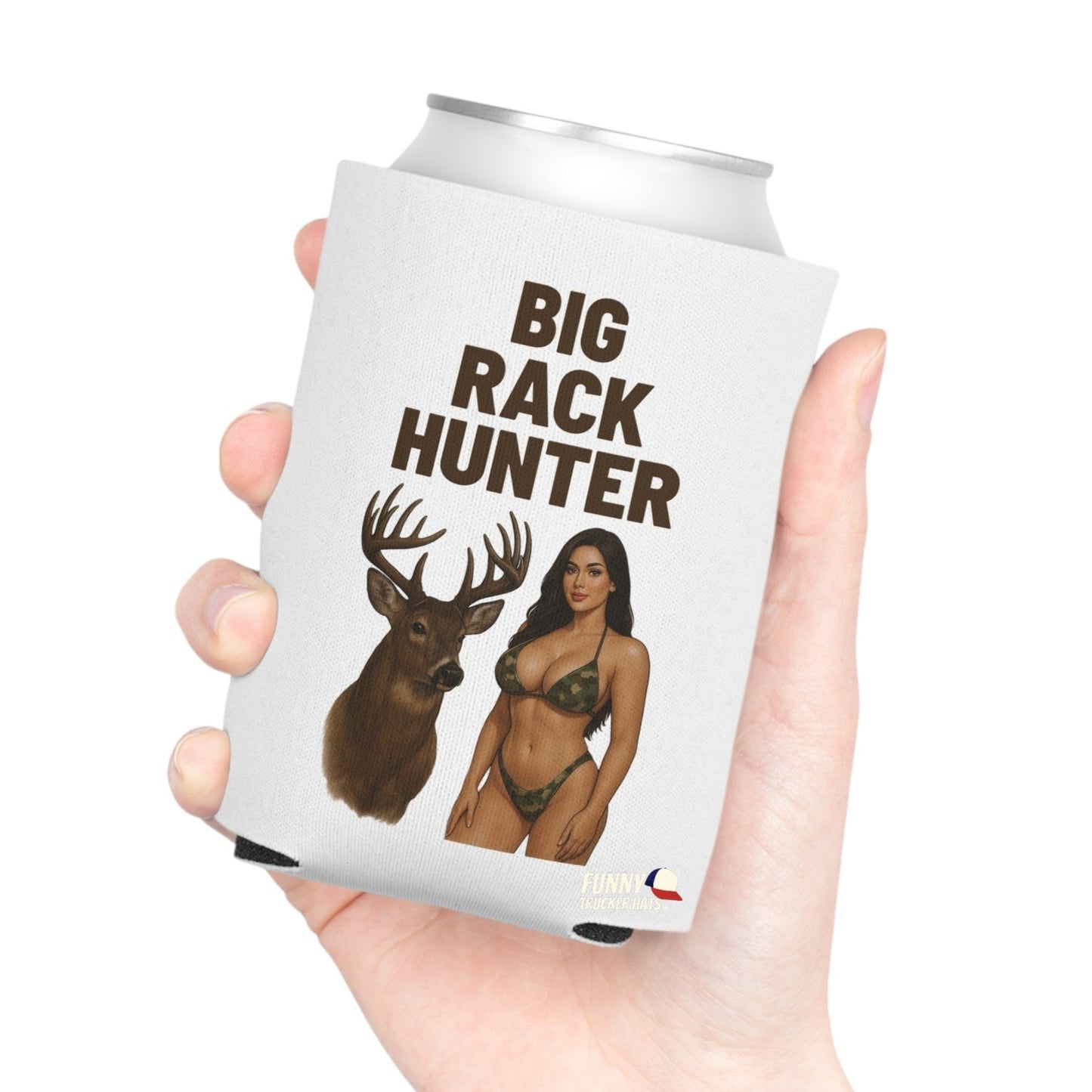 Big Rack Hunter Beer Can Cooler Holder Sleeve Camouflage/Camo