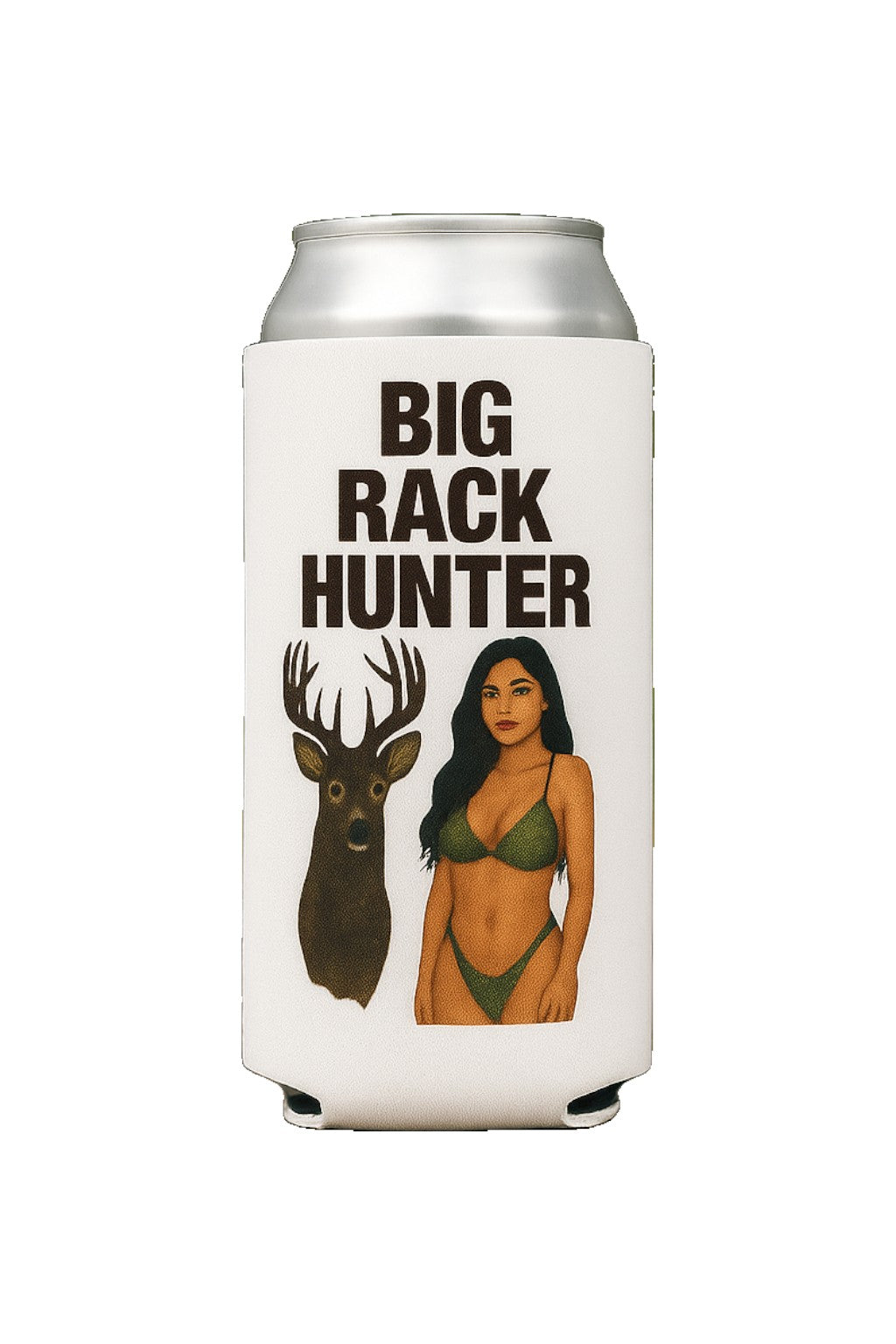 Big Rack Hunter Beer Can Cooler Holder Sleeve Camouflage/Camo