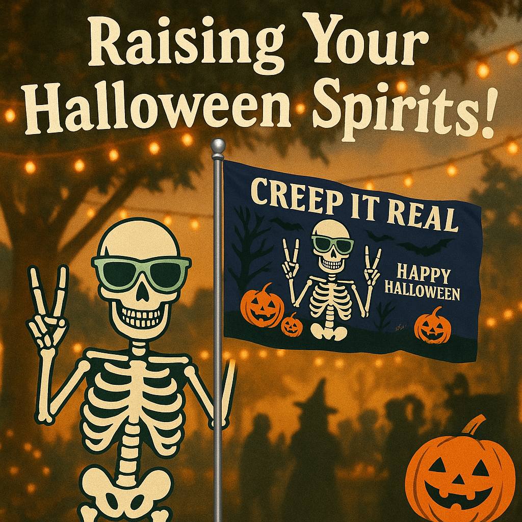 Creep It Real Happy Halloween Flag 3x5 Wall Decor Funn wall Banner (Copy)
