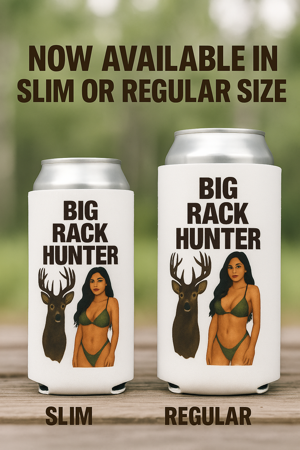 Big Rack Hunter Beer Can Cooler Holder Sleeve Camouflage/Camo