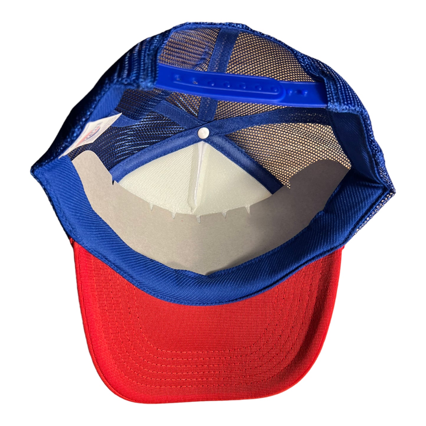 0- Horny In 2.5 beers Trucker Hat Funny Trucker Hat Red/White/Blue