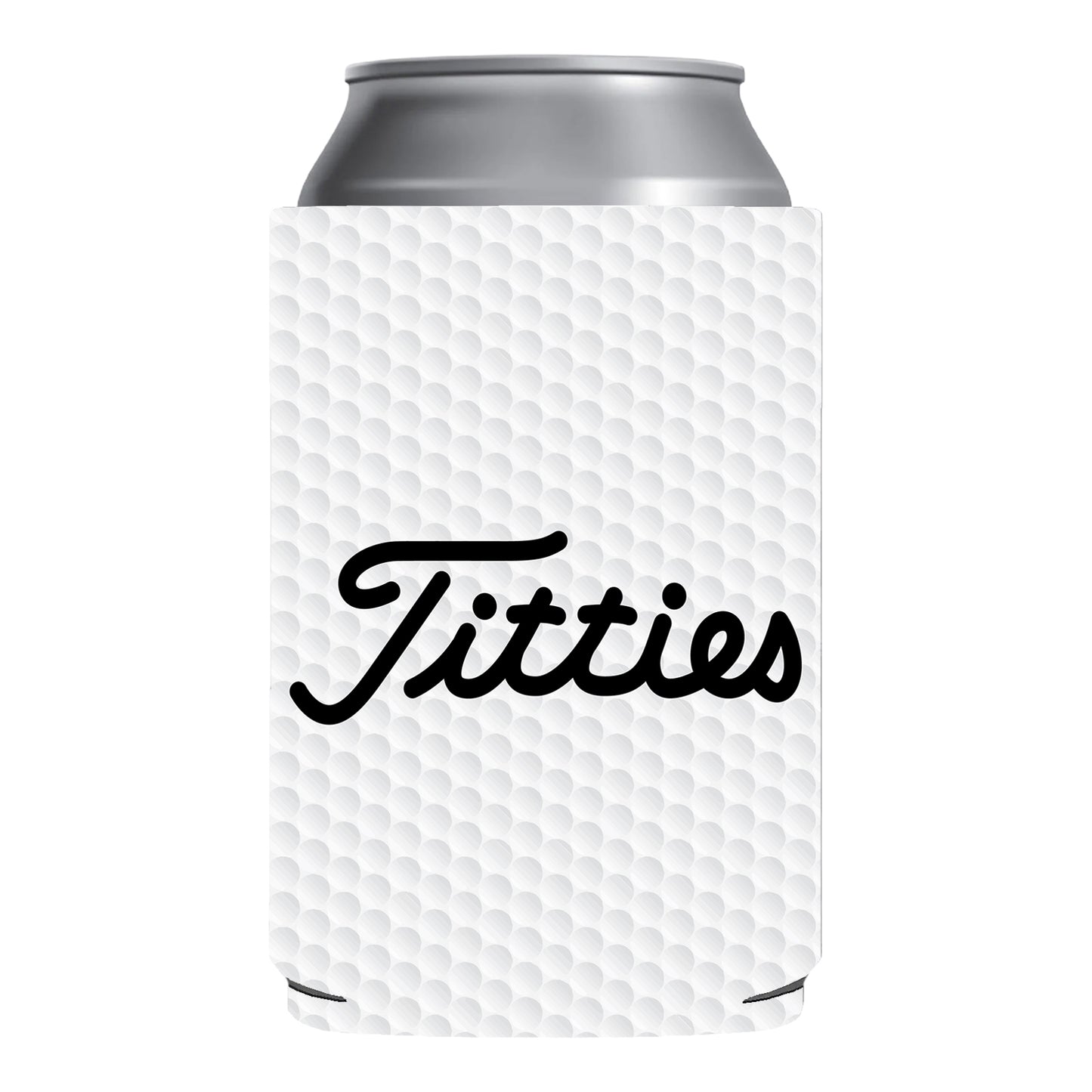 Titties Beer Golf Can Cooler Holder Sleeve Slim and Regular Size