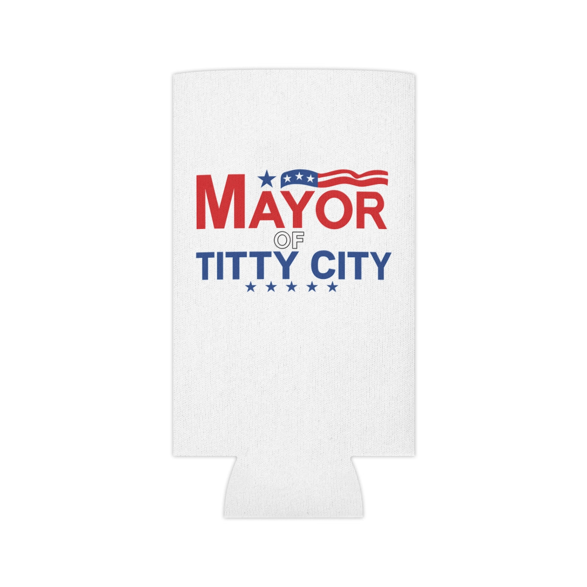 Mayor Of Titty City Funny Beer Can Cooler Holder Sleeve