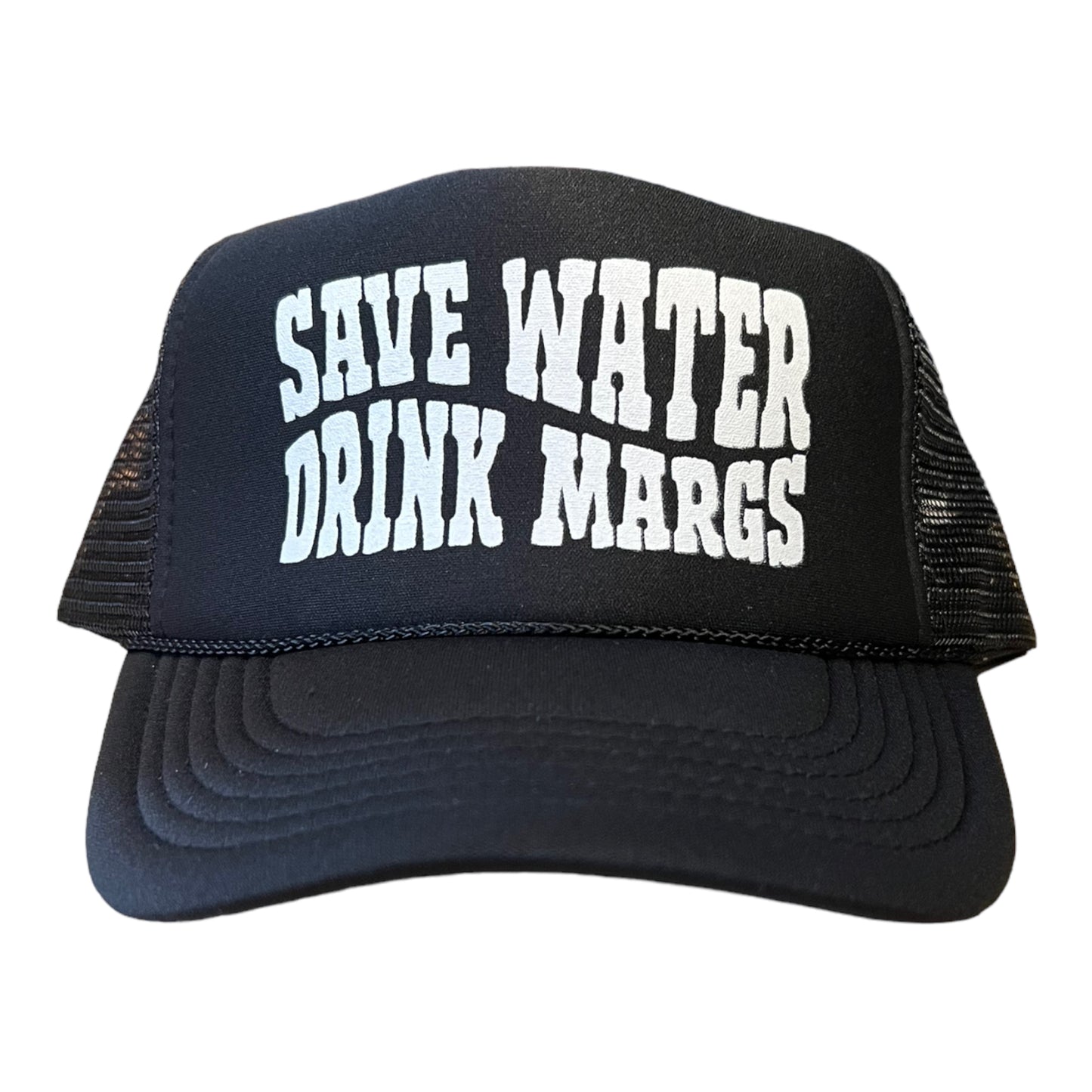 Save Water Drink Margs Trucker Hat Funny Trucker Hat BLACK