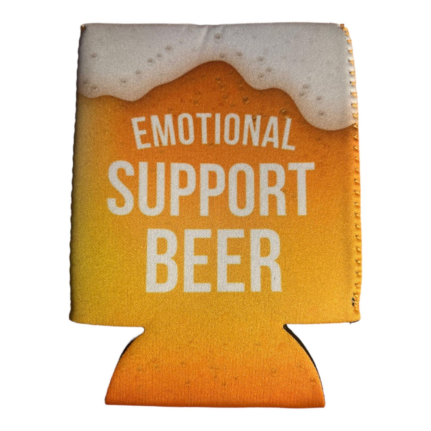 Emotional Support Beer Can Cooler Holder Sleeve