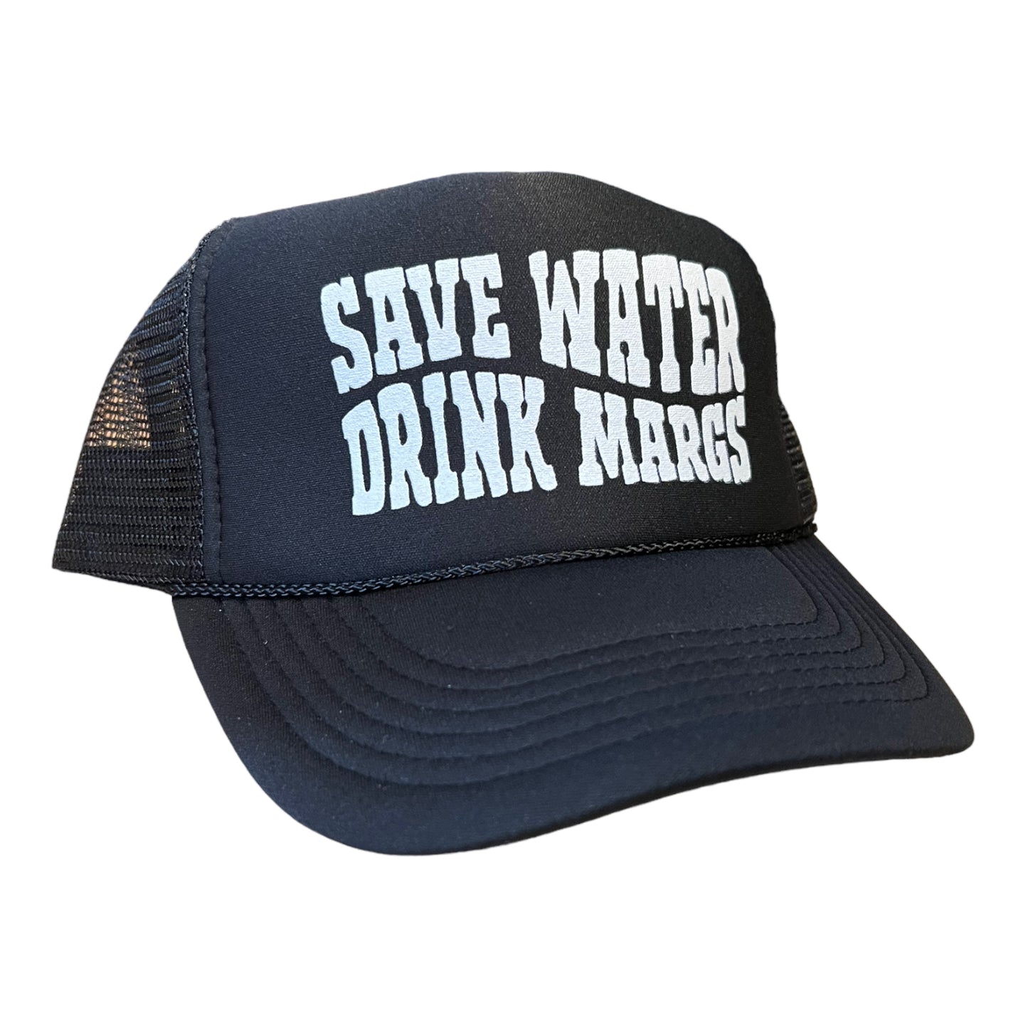 Save Water Drink Margs Trucker Hat Funny Trucker Hat BLACK