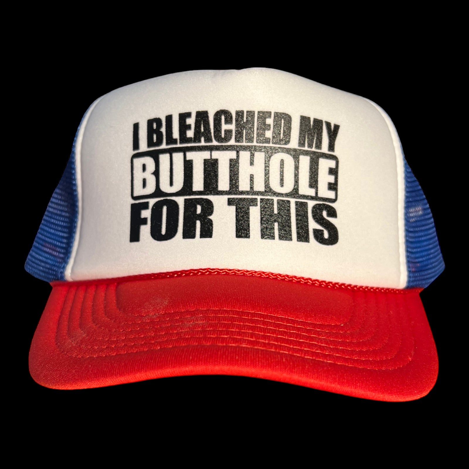 I Bleached My Butthole For This Trucker Hat Funny Trucker Hat Red/Whit –  FunnyTruckerHats