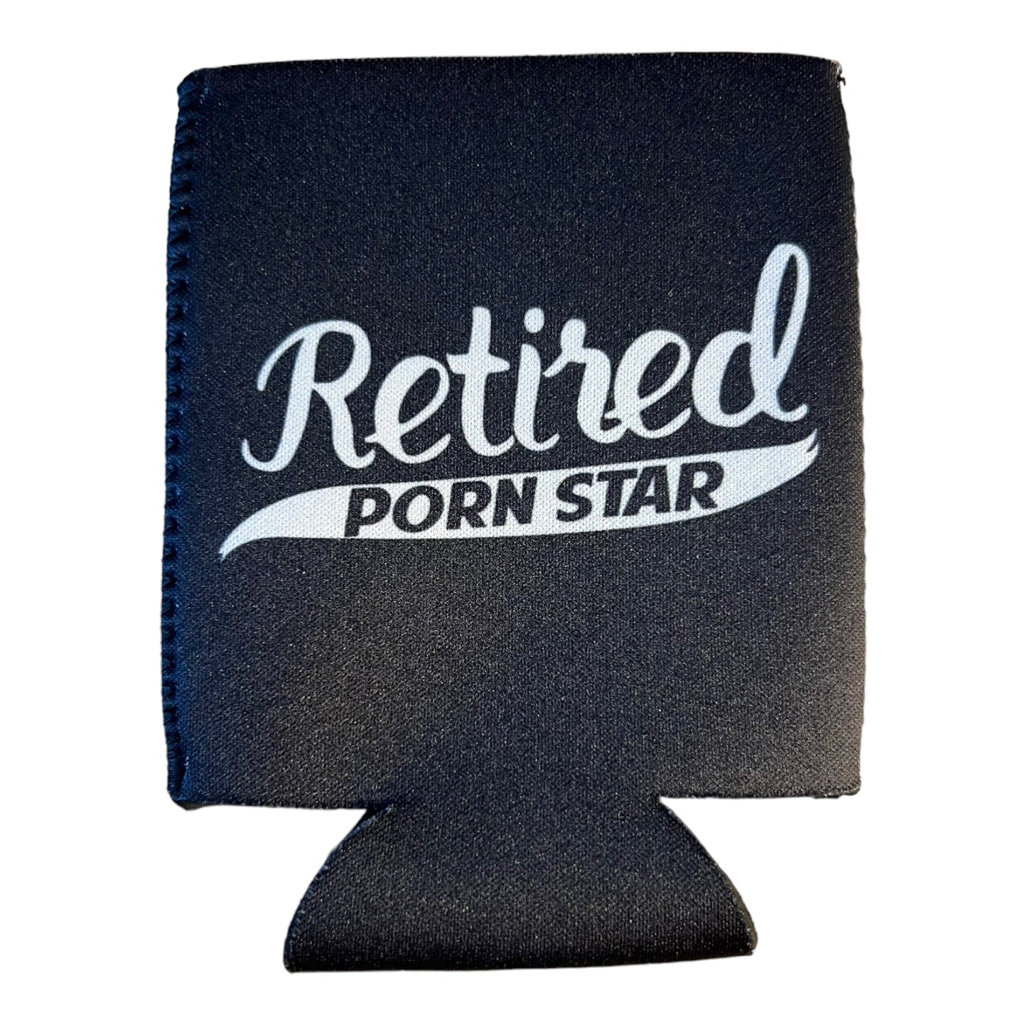 Retired PornStar Funny Beer Can Cooler Holder Sleeve