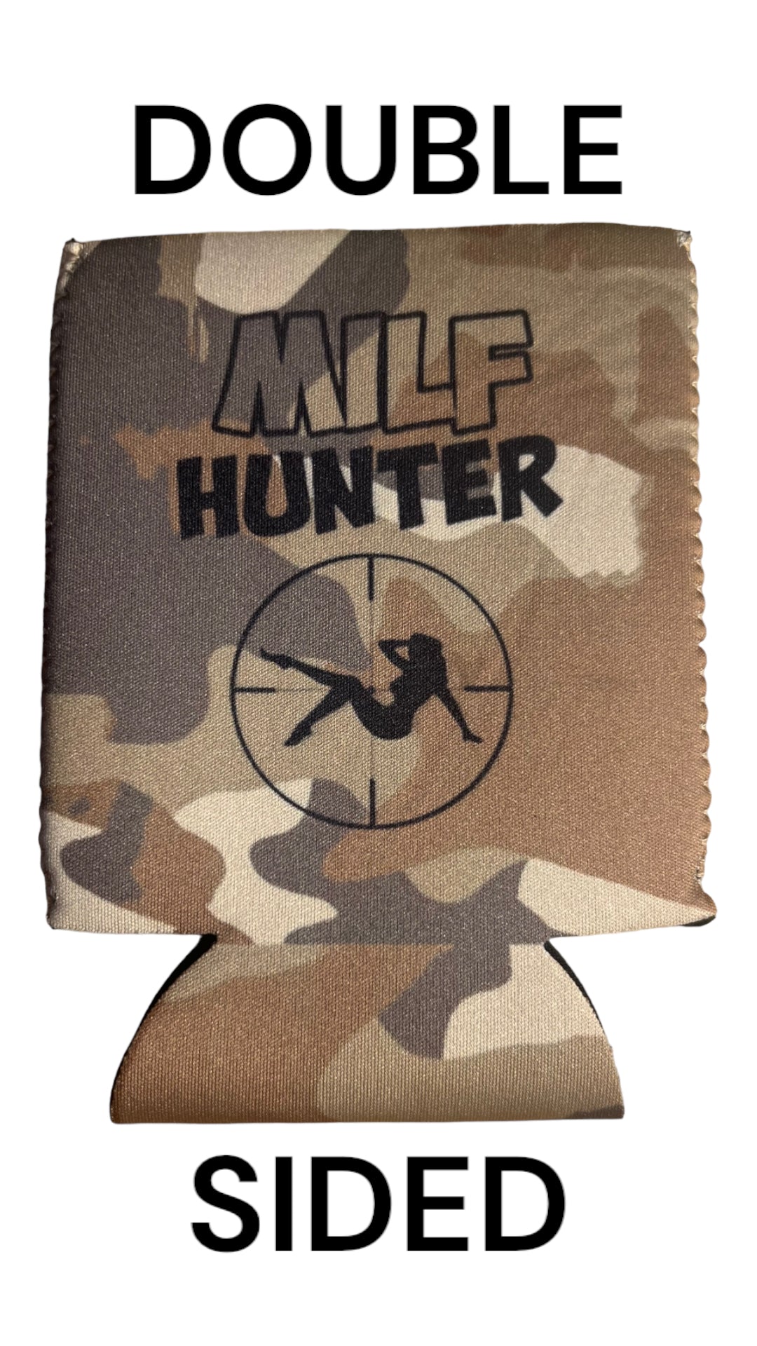 MILF HUNTER Beer Can Cooler Holder Sleeve Camouflage/Camo