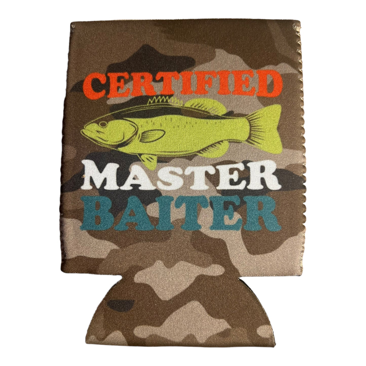 Certified Master Bater Beer Can Cooler Holder Sleeve Camouflage/Camo