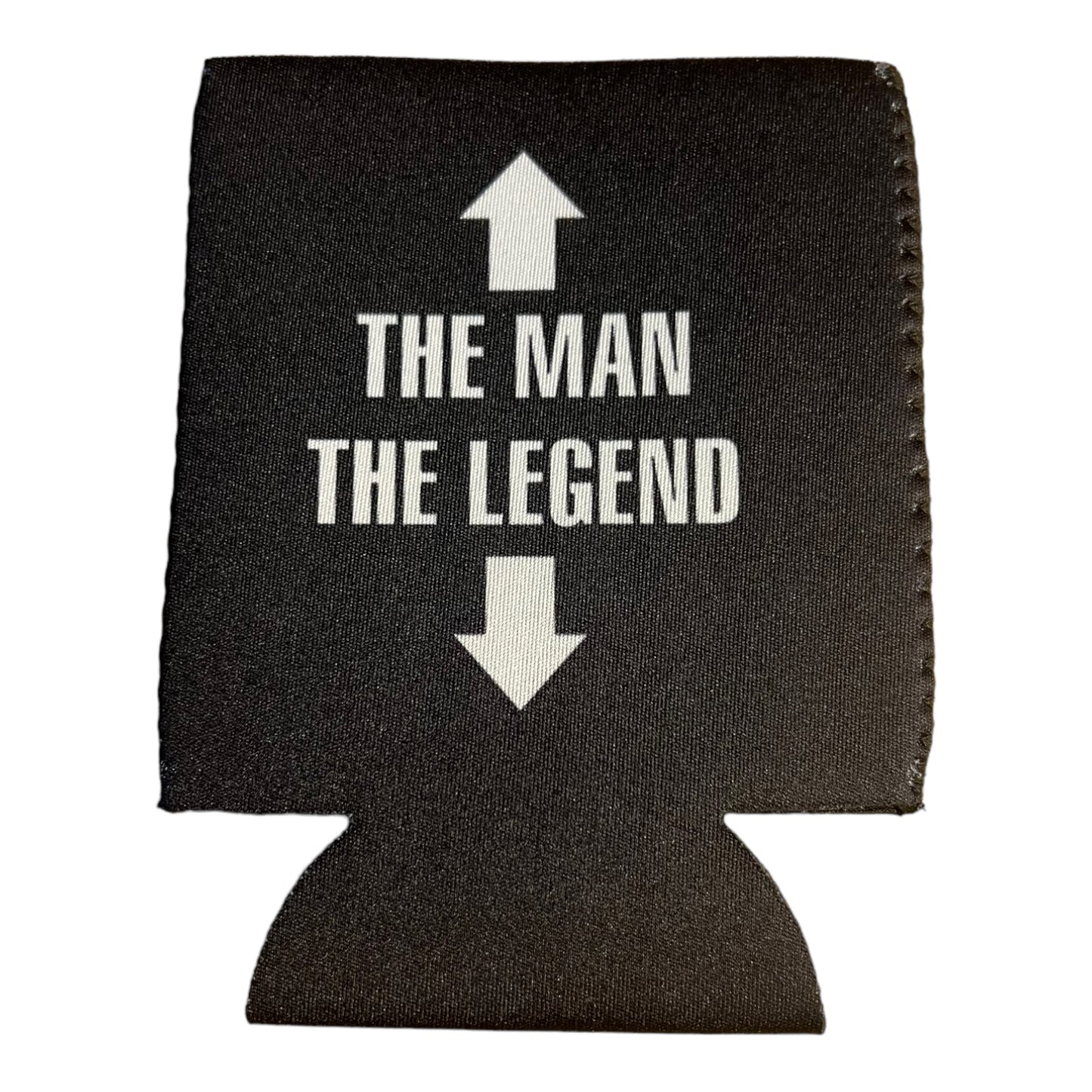 The Man The Legend Funny Beer Can Cooler Holder Sleeve