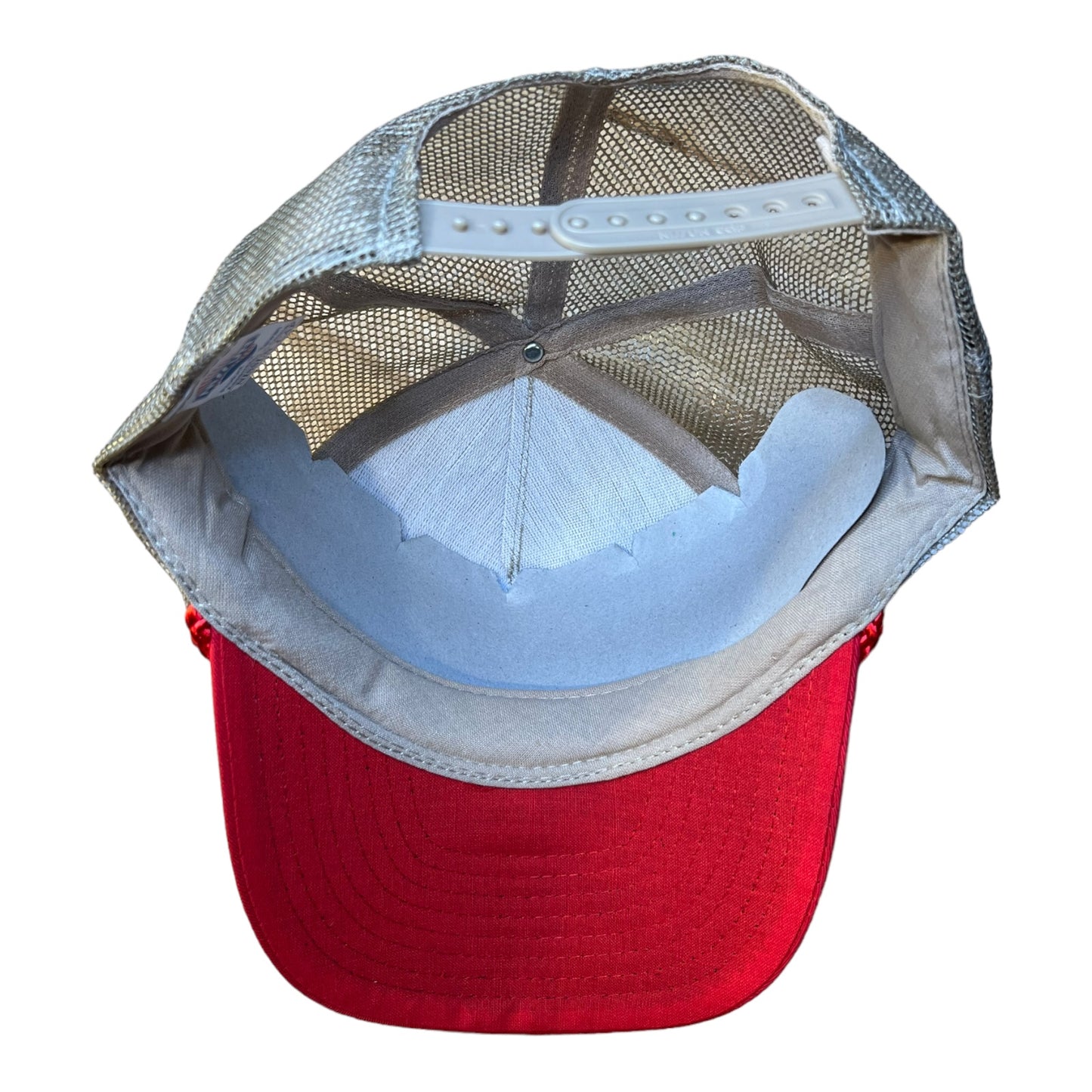 Dachshund Free Wiener Rides Trucker Hat Funny Trucker Hat Red/Beige