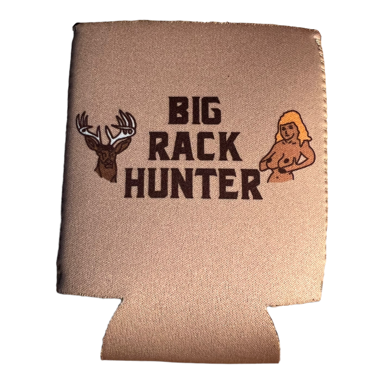 Big Rack Hunter Beer Funny Beer Can Cooler Holder Sleeve