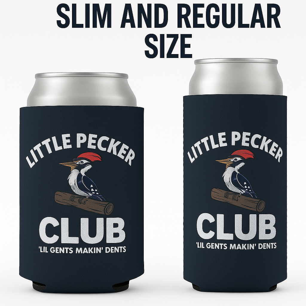 Little Pecker Club Can Coolie Slim or Regular size Funny Can Cooler