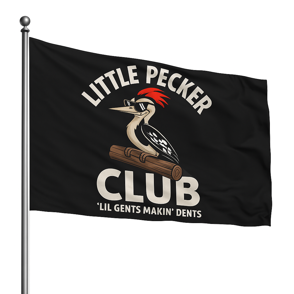 Little Pecker Club Flag 3x5 Wall Decor Funn wall Banner