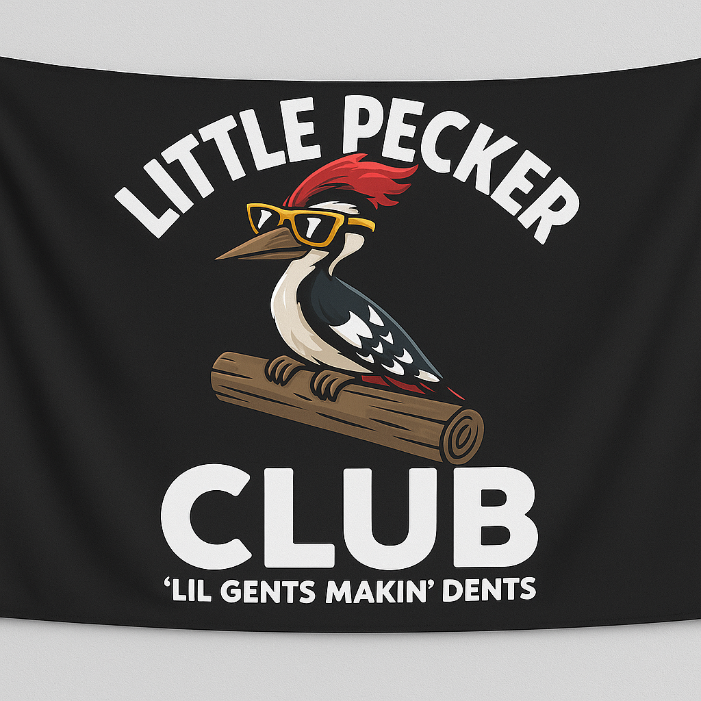 Little Pecker Club Flag 3x5 Wall Decor Funn wall Banner