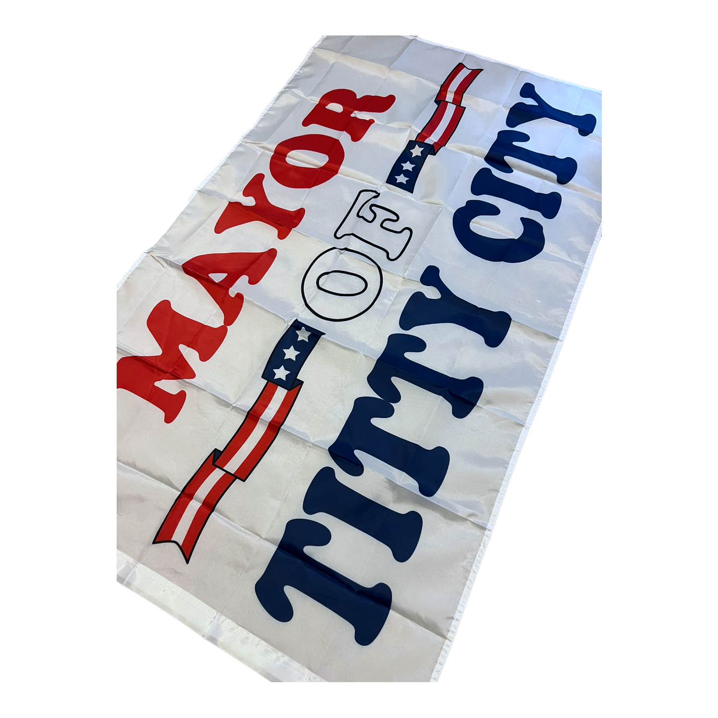 Mayor Of Titty City Flag 3x5 Wall Decor Banner Red/White/Blue #2