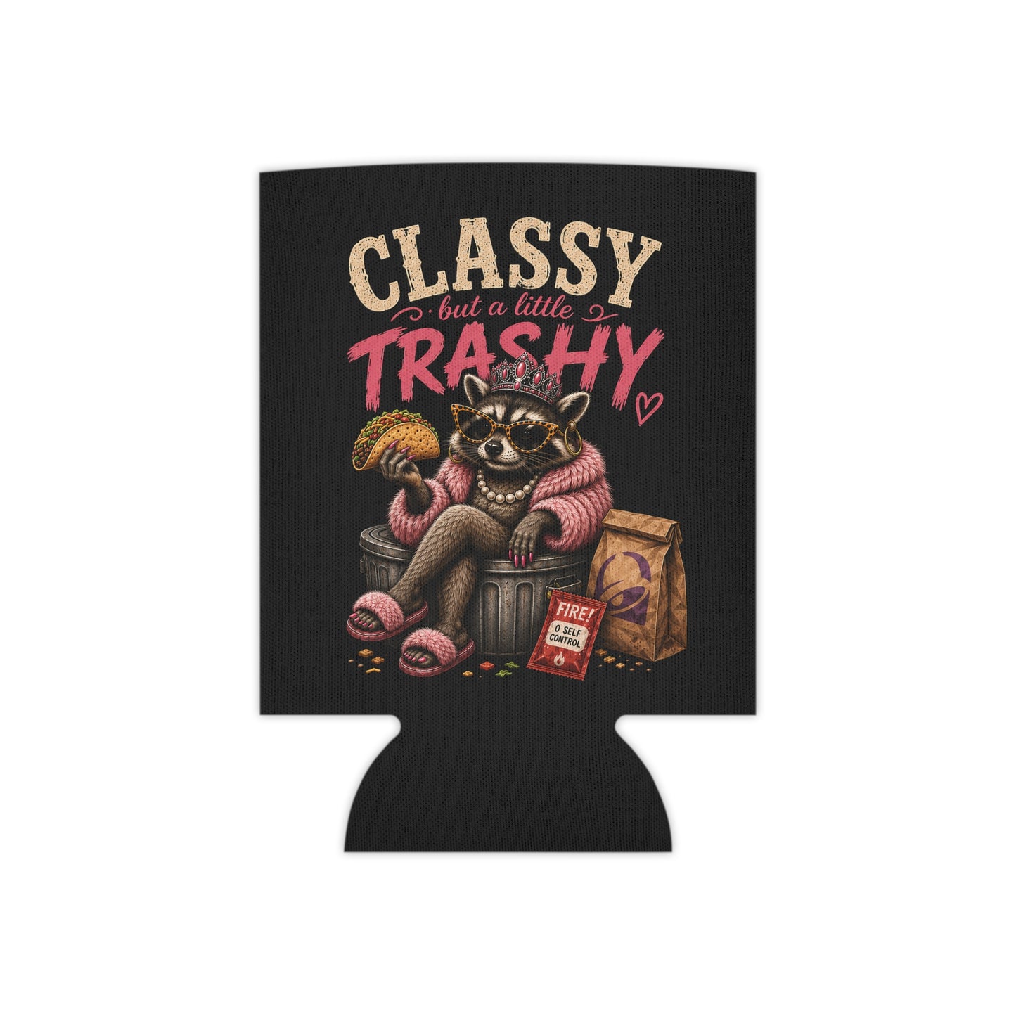 Classy But a Little Trashy Raccoon Drink Sleeve