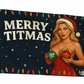 Merry Titmas Funny Christmas Flag 3x5 Wall Decor Funn wall Banner