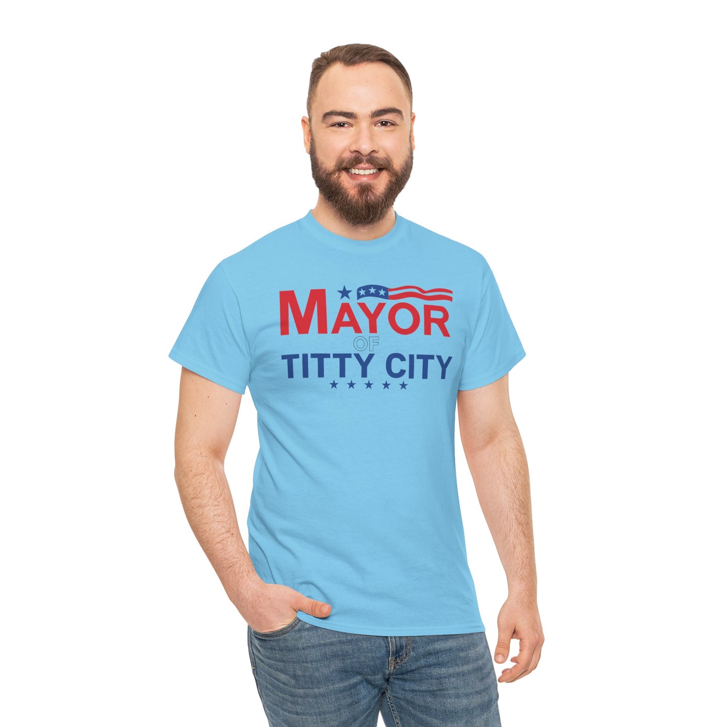 Mayor Of Titty City Funny T-Shirt