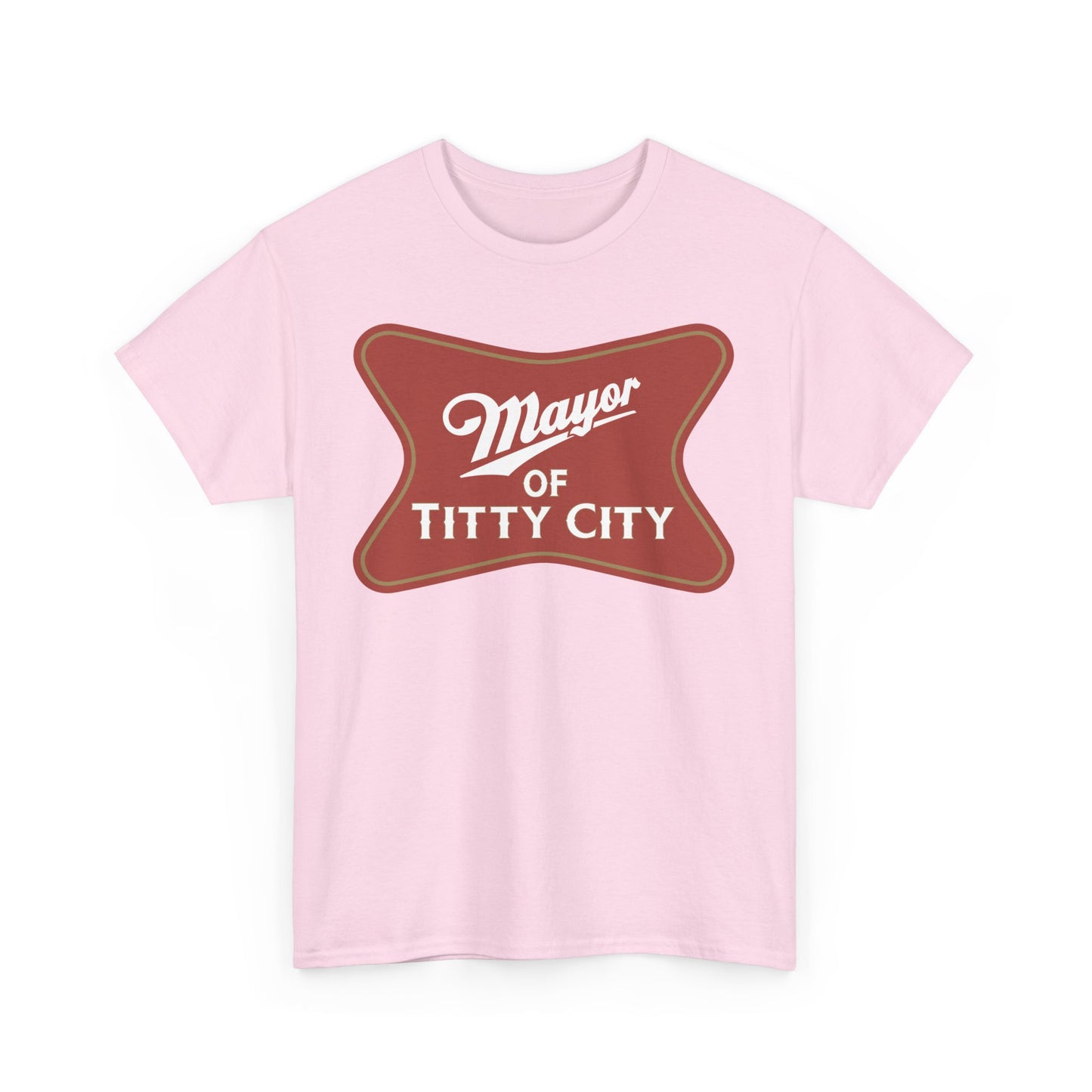 Mayor Of Titty City Beer Logo Funny T-Shirt