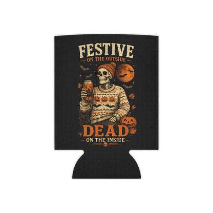 Festive on the Outside, Dead on the Inside Halloween Can Cooler