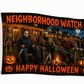 Neighborhood Watch Halloween Flag | Funny 3x5 Halloween Porch Decor | Outdoor Decorative Flag