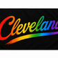 Cleveland Ohio Script Flag – Rainbow Cleveland Flag – 12x18 or 3x5 FT