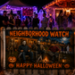 Neighborhood Watch Halloween Flag | Funny 3x5 Halloween Porch Decor | Outdoor Decorative Flag