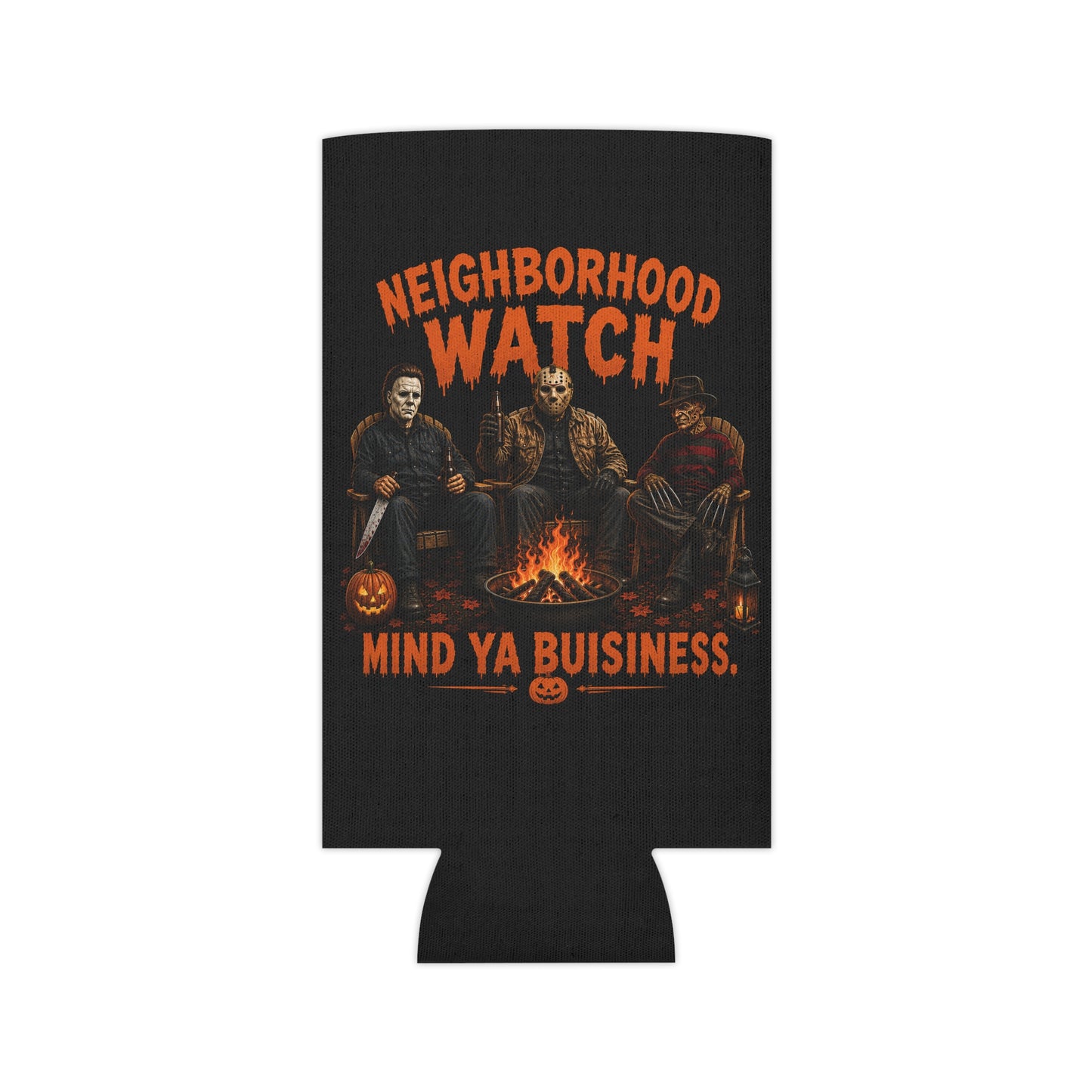 Neighborhood Watch Halloween Can Cooler