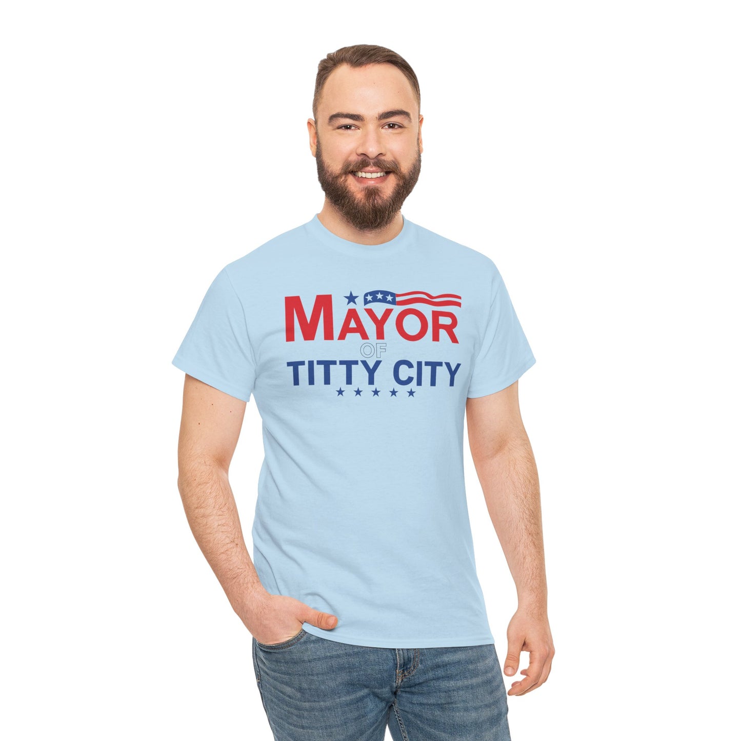 Mayor Of Titty City Funny T-Shirt