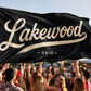 Lakewood Ohio Script Flag – Black & White Lakewood Flag – 12x18 or 3x5 FT