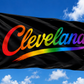 Cleveland Ohio Script Flag – Rainbow Cleveland Flag – 12x18 or 3x5 FT